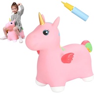 INPANY Unicorn Bouncy Horse Toys for 2 Year Old Girl, Toddler Girl Bouncing Animal Hopper Horse, Inf