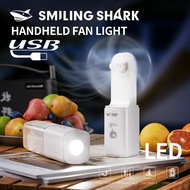 SmilingShark FS120 Handheld Fan 2-in-1 Small Flashlight Fan, Safe Blade Cut-Off Function, Type-C Rec