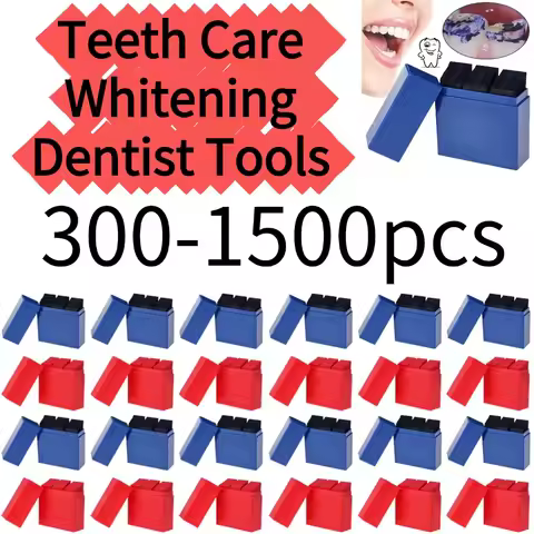 300/1500 Sheets Dental Bite Paper Disposable Dentist Blue/Red Double-Sided Bite Strip Oral Teeth Car