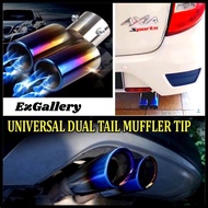 Ekzos Tip Stainless Steel Myvi Axia Viva Saga Vvt Waja Wira Kelisa Muffler Tip Exhaust Car