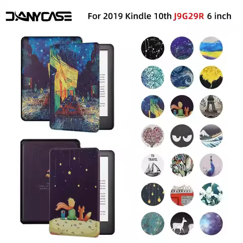 Kindle Case For 2019 J9G29R 10th All New Magnetic Smart Case For Kindle 10th Generation Printing Cov
