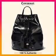COVERNAT Clover Heart Leather Chain Backpack - Black (2025 NEW)