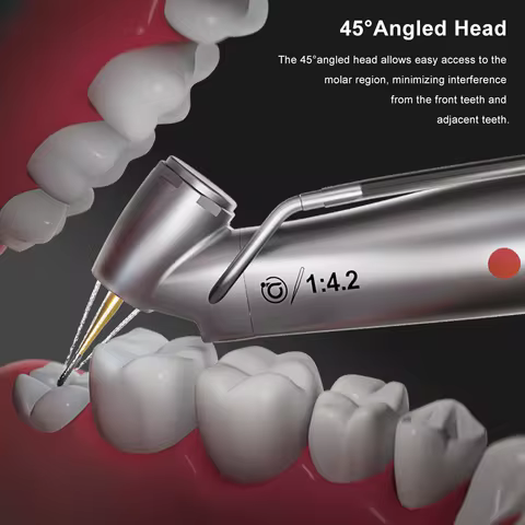 AI DENTAL Smile Series Surgical Handpiece 45 Degree Contra Angle Internal Water Spray S1-4.2L and Ex