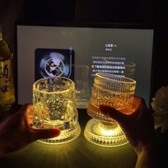 Luminous Rotating Wine Glass Glass Water Glass Wine Glass Whiskey Glass Western Wine Glass High-End 