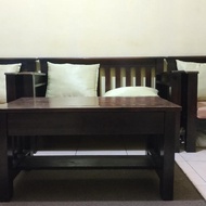 Kursi Dan Meja Tamu Kayu Bekas Terawat Vazhirageeoo