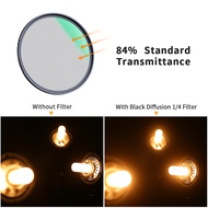 K&F Concept Nano-X Black Mist Diffusion 1/4 1/8 Special Effects Soft Filter Double Side Multi-Coated