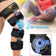 Hinged Knee Brace 120° Adjustable Leg Brace Support Sports Knee Immobilizer with Hinges T-Scope Knee