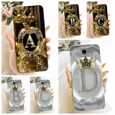 For Samsung Galaxy J7 Prime Case G610F G610M Couple Phone Case Initials Letters Soft Cover For Samsu