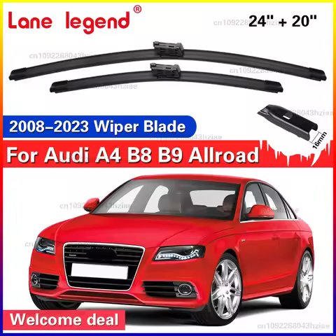 For Audi A4 B8 B9 Allroad 2008-2023 2017 2016 2015 2014 2013 Wiper Front Wiper Blades 24"+20" Windsh