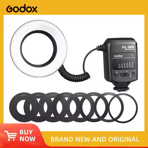 Godox ML-150II ML150II Macro Ring Speedlite Flash Light For Canon Nikon Pentax Sony Olympus DSLR Cam