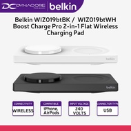 Belkin WIZ019btBK / WIZ019btwh Boost Charge Pro 2-in-1 Flat Wireless Charging Pad - Black / White