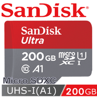 台灣公司貨 SanDisk Ultra microSDXC UHS-I (A1) 200GB 記憶卡 switch 手機