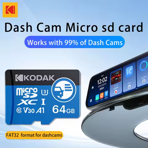 Kodak High Endurance MicroSD Card for Dash Cam Memory Card 7/24 Loop Recording SD Card Support FAT32