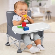 Portable Baby Booster Seat Foldable Travel High Chair Toddler Feeding Dining Chair