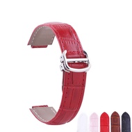 Leather Watch Strap for 14-9mm 18-11mm 20-12mm Leather Watchbands 20mm Watch Strap For Cartier Blue 