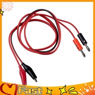 MYASODIAL(R) Alligator Clip to Banana Plug Probe Cable Test Lead 90cm 3Ft