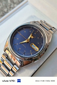 นาฬิกา ORIENT​ Automatic  หน้า​เหลืองครีมVintage หลักทอง(รับประกัน 3เดือน)