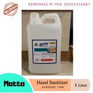 Hand Sanitizer Gel 5 liter motto