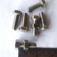 BAUT STAINLESS M8 X 25 / BAUT SS M8 X 25 SUS 304 / BAUT M8X25 STAINLESS STEEL / BAUT M8 SUS304 / BAU