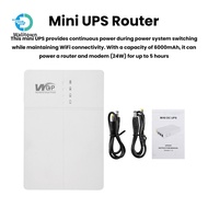 DC9V 12V Router UPS Uninterruptible Power Supply 6000mAh Large Capacity Backup Mobile Power Bank
