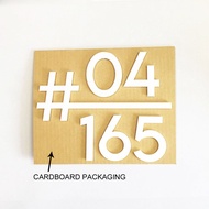 HT1 LM - HDB Unit Number, Condo Unit Number, Address Sign, House Number, Home Number