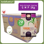 Gula Pasir GMP 1kg Kristal Kuning - 1 Karton x 20 Pack