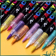 60/72 Colors Acrylic Marker Pen for Rock Painting, Brush Tip Paint Markers, Art Supplies Fabric Fabr
