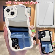 case with mirror oppo reno 8z 5g reno 7z 5g reno 8t 5g reno 8 5 6 case 5g oppo  F11 A9 2020/A5 2020 A78 5g A53 A3s/A12e/ A31 2020 A15 a15s case with mirror and with tempered glass