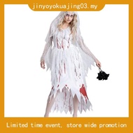 Ladies Halloween Horror Zombie Corpse Bride Dead Scary Fancy Dress Costume