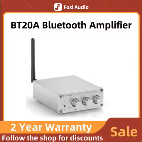 Fosi Audio BT20A Bluetooth 5.0 Receiver Amplifier Audio Digital Power Amplifier 2*100W Mini HiFi Cla