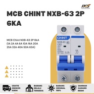MCB Chint NXB-63 2P 6kA (1A 2A 4A 6A 10A 16A 20A 25A 32A 40A 50A 63A) mcb 20a mcb 32amp