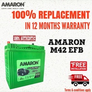 AMARON ONYX M42 | 60B20L (EFB) - Stop Start Car Battery | Bezza Advance, Myvi Eco-Idle, Nissan Seren