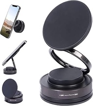 Magnetic Phone Holder Stand, Vacuum Suction Cup Mount, 89+ LBS Suction, Adjustable Swivel Lock, for 