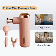PHILIPS Fascia Gun Muscle Relaxation Massager Mini Electric Massage Gun Relax Fitness With Carrying 