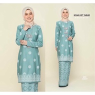KURUNG SONGKET PLUS SIZE SONGKET CORAK PRINTED BAJU KURUNG SIMPLE
