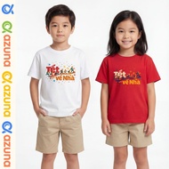 AZUNA Children's T-shirt • Cotton • Loose Form (Relaxed Fit) • Collection CNY 2026 USTS2-01
