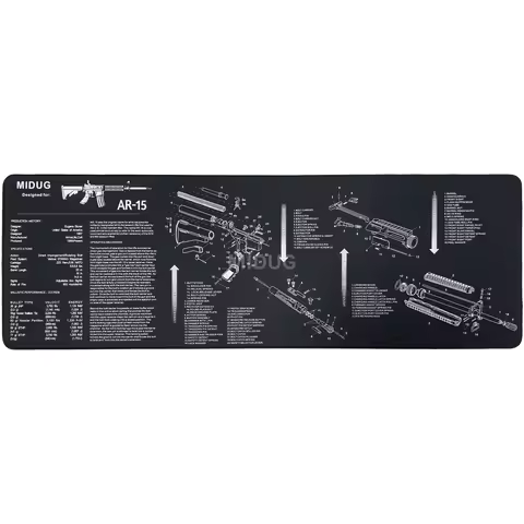MIDUG Cleaning Mat Shotgun Rifle Cleaning Pad Anti-Slip Rubber Gun Mat for AR-15 AR 15 Accessories 3