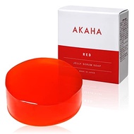 AKAHA Jelly Serum Soap, 1 piece, facial wash without stickiness, konjac soap, made in Japan, sensiti