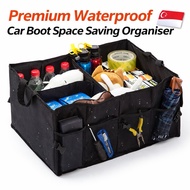 🇸🇬 Premium Waterproof Car Boot Space Saving Organiser/ Car Trunk Storage Box/ Foldable Store Box/ Ca