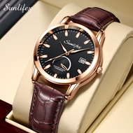 SUNLIFEX Jam Tangan Pria Tampilan Kalender Laki Original Jam Kekinian Jam Tangan Cowok