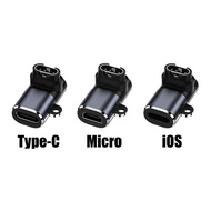 1/3pcs Micro Type-C IOS USB to 4pin Connector Charging Adapter Plug For Garmin Fenix 7 6 5 7X 6X 5X
