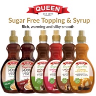 Queen | Sugar Free Maple Flavoured Syrup Sugar Free Caramel Topping 355ml Sirap Maple Tanpa Gula Top