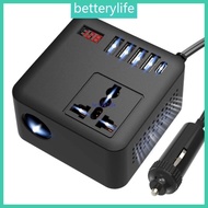 BTF Flexible Vehicle Electricity Converter 12V 24V Direct Current to 110V 220V Adapter for Electroni