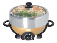 EuropAce ESB 3391S Deluxe Steamboat with Grill - 4L