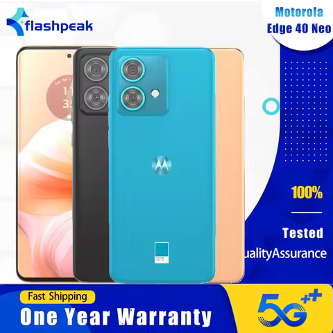 Motorola Edge 40 Neo XT2307 5G Mobile Phone NFC 12GB+256GB 144Hz P-OLED 6.55" 50MP+13MP+32MP Dimensi