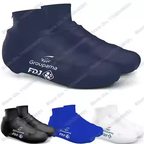 2024 FDJ Team Cycling Shoe Covers France Tour Winter Autumn Road Bike Jerseys Shoes Cover Men MTB Ou