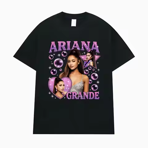 Ariana Grande Eternal Sunshine Tour Retro Graphic T Shirt Men Women Fashion Aesthetics T-shirts Summ