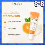 LAIKOU Vitamin C Brightening Eye Cream Lighten Dark Circles Smooth Fine Lines Remove Panda Eye 15g