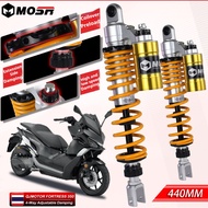 JSMT FOR QJMOTOR FORTRESS 350 Hong 350GS 350GT 440mm 4-Way Adjustable Gas Reservoir Rear Shock Absor