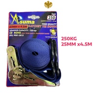 ASUMA 250KGS RATCHET TIE DOWN/LORRY BELT/TALI IKAT BARANG LORI